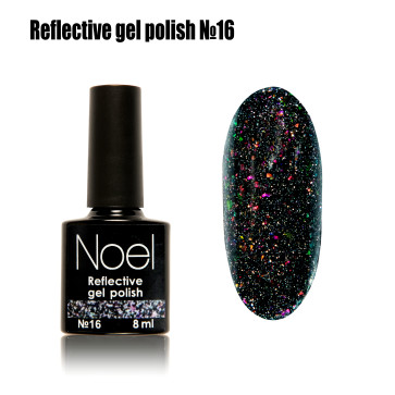 Cветоотражающие гель-лаки с хлопьями юкки №16 Noel™121