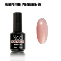 Fluid Poly Gel Premium №G6 жидкий полигель с шимером (с мелкими блестками) Noel™