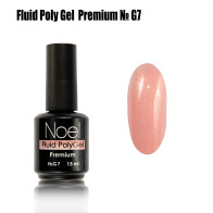Fluid Poly Gel Premium №G7 жидкий полигель с шимером (с мелкими блестками) Noel™