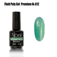 Fluid Poly Gel Premium №G12 рідкий полігель з шимером (з дрібними блискітками) Noel™