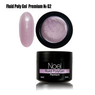 Fluid Poly Gel Premium №G2 рідкий полігель з шимером (з дрібними блискітками) Noel™