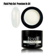 Fluid Poly Gel Premium №G4 рідкий полігель з шимером (з дрібними блискітками) Noel™