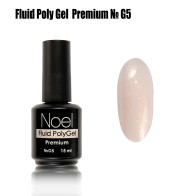 Fluid Poly Gel Premium №G5 рідкий полігель з шимером (з дрібними блискітками) Noel™