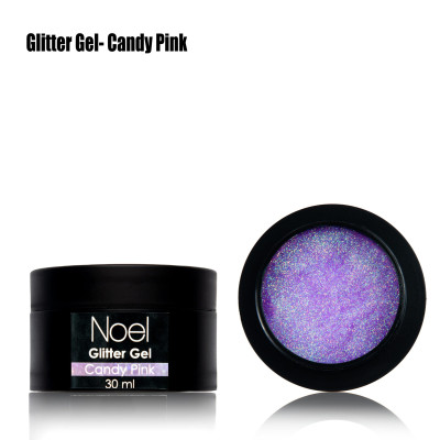 Glitter Gel candy pink — 30ml
