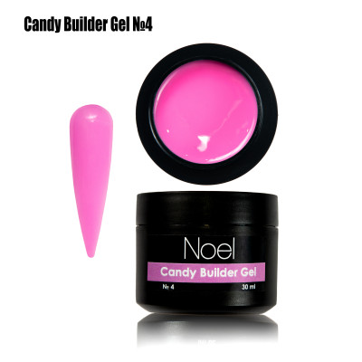 Candy Builder Gel №4 строительный цветной гель для моделирования и укрепление ногтей Noel™123113