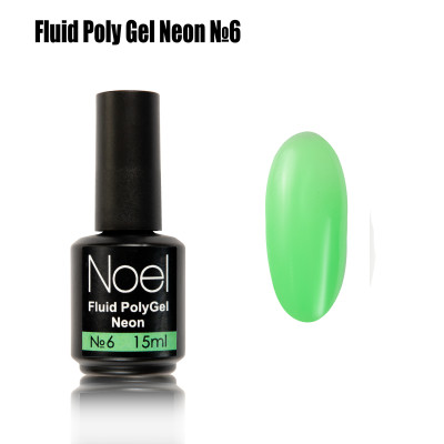 Fluid Poly Gel Neon №6 жидкий неоновый полигель Noel™1231