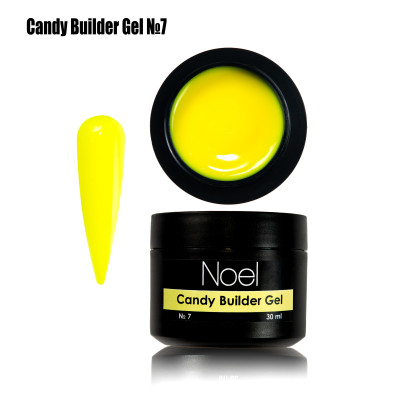 Candy Builder Gel №7 строительный цветной гель для моделирования и укрепление ногтей Noel™1213