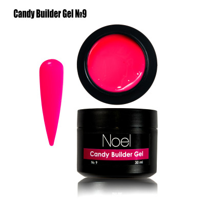Candy Builder Gel №9 строительный цветной гель для моделирования и укрепление ногтей Noel™123